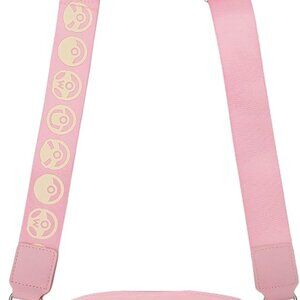 Pink Pikachu Crossbody Bag with Adjustable Strap and Multiple Pockets